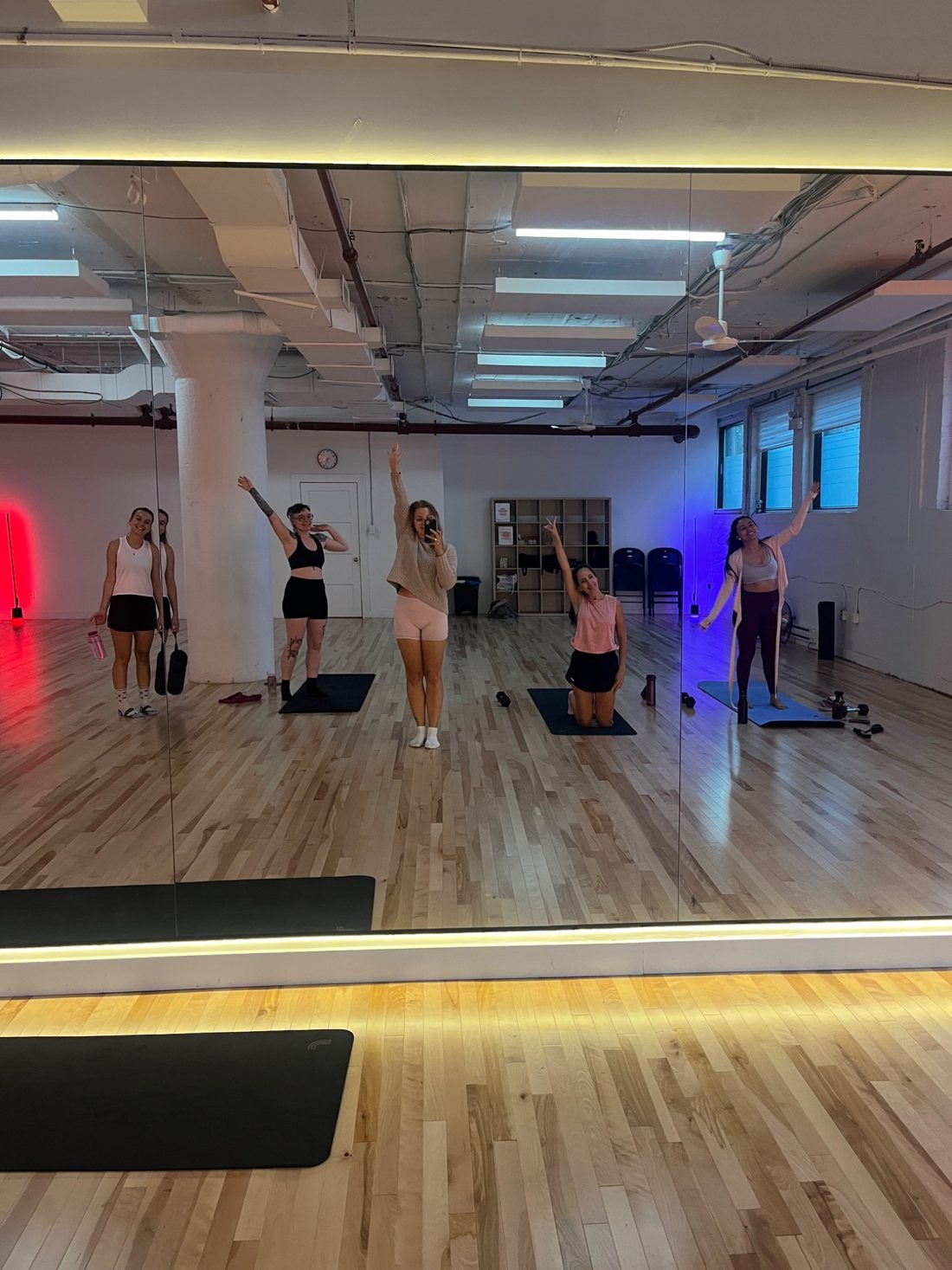 Cours en groupe au studio